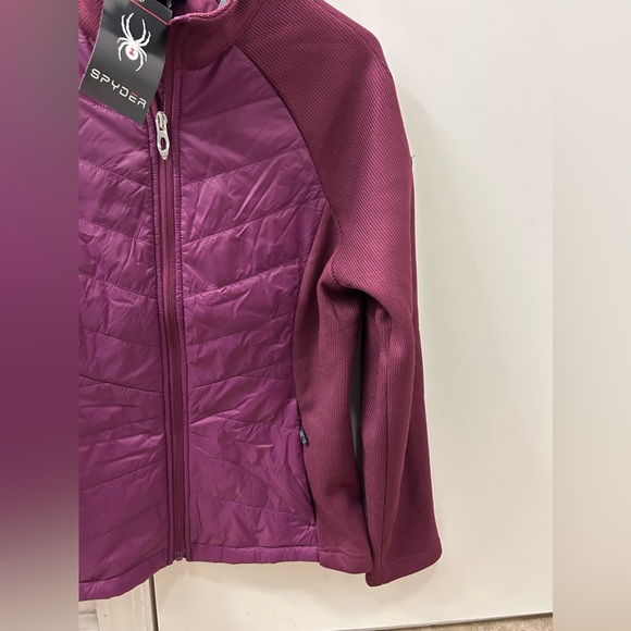 NWT Spyder Nova Mixed Media Zip Jacket - Picture 8 of 10